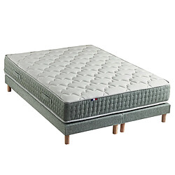 Idliterie Ensemble + matelas Ressort 7 zones Face Hiver/Eté différente HYGGE Fabriqué en France