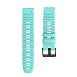 Wewoo Bracelet pour montre connectée Garmin Fenix 6 22mm Smartwatch à en silicone à dégagement rapide Bleu sarcelle