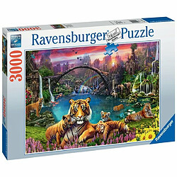 Ludendo Puzzle 3000 pièces Ravensburger - Tigres au lagon