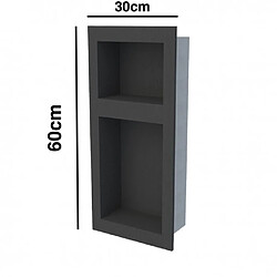 Desineo Niche en xps prête à carreler 300 x 510 mm pour hammam salle de bain et tous milieux humides