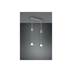 TRIO LIGHTING Suspensions Franklin Nickel mat 2x9W SMD LED 