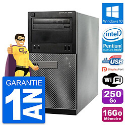 PC Tour Dell OptiPlex 3020 Intel G3220 RAM 16Go Disque Dur 250Go Windows 10 Wifi · Occasion 