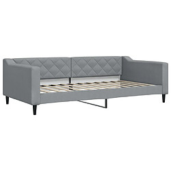 Maison Chic Lit de repos | Lit d'appoint | Lit de jour pour salon gris clair 100x200 cm tissu -GKD80581