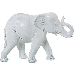 Figurine Décorative Alexandra House Living Blanc Plastique Eléphant 14 x 21 x 29 cm 