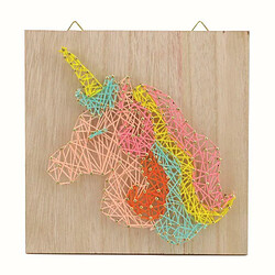 Graines Creatives Coffret cadre en bois - String Art - Licorne