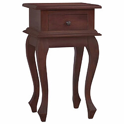 Maison Chic Table de chevet, Table de Nuit, Meuble de rangement Marron classique 35x30x60 cm Bois d'acajou