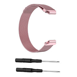 Acheter Wewoo Bracelet pour montre connectée milanaise Garmin Forerunner 235 26cm Rose