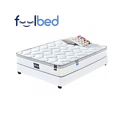 Meubler Design Ensemble Matelas Sommier 140 Kapaldi Beige pas cher