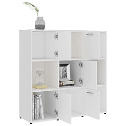 Acheter Maison Chic Bibliothèque - Armoire de livres Blanc 90x30x90 cm Aggloméré -GKD64608