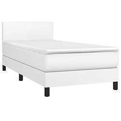 Avis Sommier à lattes et LED,Cadre à lattes de lit avec matelas pour Adulte Blanc 80x200cm -MN28295