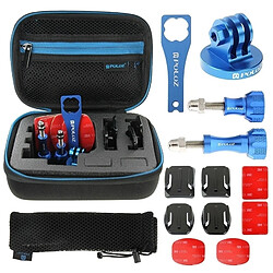 Wewoo Kit d'accessoire pour 13 en 1 Gopro HERO6 / 5/5 Session / 4 Session / 4/3 + / 3/2/1, Xiaomi et autres caméras d'action Kits Combo accessoires métal CNC avec boîtier en EVA vis + supports de surface + adaptateur de trépied + sac de rangement + clé 