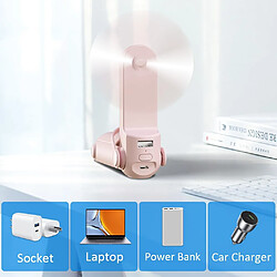 Acheter Royal Bailey Mini Ventilateur USB F11 Rose 2400mAh