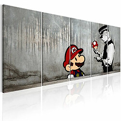 Paris Prix Tableau Imprimé Mario Bros on Concrete 80 x 200 cm