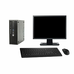 PC HP 400 G3 SFF Ecran 27" Intel G4400 RAM 16Go Disque 500Go Windows 10 Wifi - Occasion