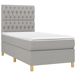 Avis Sommier à lattes,Cadre à lattes de lit et matelas et LED pour Adulte Gris clair 90x200cm -MN74198