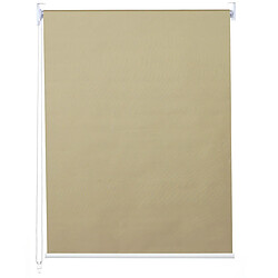 Decoshop26 Store enrouleur de fenêtre occultant protection solaire store à tirage latéral 50x160cm opaque beige 04_0004421 