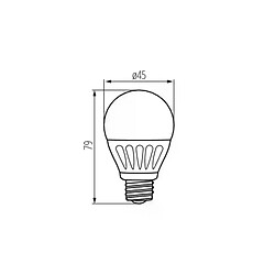 Avis Kanlux Ampoule LED E27 5W G45 équivalent à 37W - Blanc Chaud 3000K