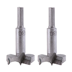 2x forstner bits boiseries alésage trou en bois scie trépan carbure 42mm Bois trou Forestner