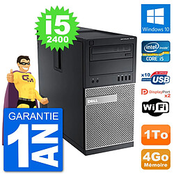 PC Tour Dell 7010 Intel Core i5-2400 RAM 4Go Disque Dur 1To Windows 10 Wifi · Occasion 