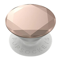 Popsockets PopGrip Metallic Diamond Poignée Maintien Support Fixation adhésive Rose Champagne