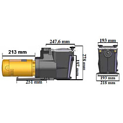 Avis Pompe à filtration 1 cv, 15.5 m3/h mono 2 - sp2611xe161 - HAYWARD