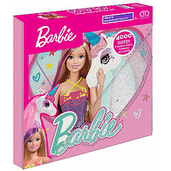 DIAMOND DOTZ DBX.094 Barbie Original 5D Diamond Painting Kit complet pour enfants a partir de 6 ans Rose 28 x 28 cm 