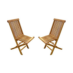 C&L Jardin Lot de 2 Chaises JUMAK