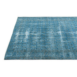 Avis Vidal Tapis de laine 201x112 turquoise Ultra Vintage