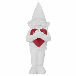 Paris Prix Statuette Design Nain de Jardin Love 33cm Blanc