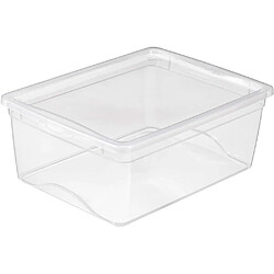 Sunware Boite de rangement avec couvercle Omega transparent 18 litres. Boite de rangement avec couvercle Omega transparent 18 litres