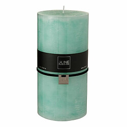 Paris Prix Bougie Cylindrique Déco Junina 20cm Bleu Aqua