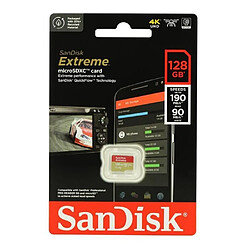 Carte Mémoire Micro SDXC SanDisk Extreme 128Go A2 MicroSDXC R190/W90Mo/s Classe 10 U3 V30 version 2022