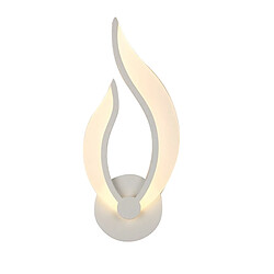 Stoex Créative applique murale en forme de flamme moderne LED blanc pour chanbre escaliers loft chevet, lumière blanc cha