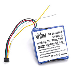 vhbw Li-Ion batterie 800mAh (3.7V) pour GPS compteur de vélo de bicyclette Garmin Edge 510 