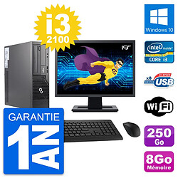 PC Fujitsu E500 DT Ecran 19" Intel i3-2100 RAM 8Go Disque 250Go Windows 10 Wifi · Occasion 