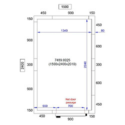 Avis Chambre Froide Professionnelle - Hauteur 2010 mm - Combisteel