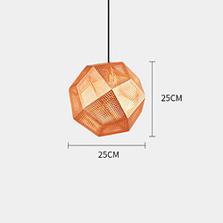 Universal Lustre en acier inoxydable en métal à facettes neuf lumières éclairage géométrique salle à manger chambre escalier lustre