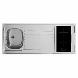 Mezieres Kitchenette 140cm domino vitrocéramique manette sans réfrigérateur