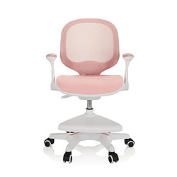 Chaise enfant / chaise de bureau enfant KID ERGO tissu/filets rose hjh OFFICE