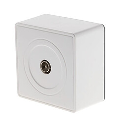 Prise TV D.9,52mm en saillie blanc - gamme Vulco - Zenitech 