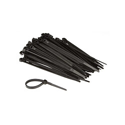 Perel Jeu de serre-c,bles en nylon - 4.6 x 120 mm - noir (100 pcs) 