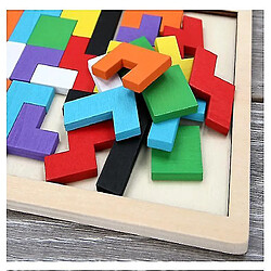 Acheter Universal Bloc en bois puzzle cerveau teaser jouets jouets russes dangram jeux de puzzle colorés