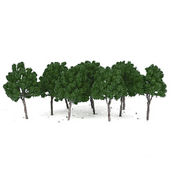 Lot 10 Modèle Arbre Echelle Train HO életronique Paysage 1:100 Vert Foncé pas cher