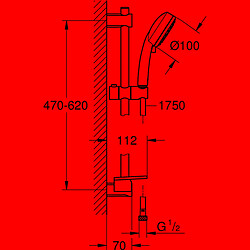 Acheter Colonne de douche Grohe 26398000 2 Positions