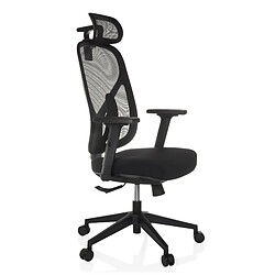 Avis Chaise de bureau / Chaise pivotante RALOO ECO siège en tissu / dossier en maille filet noire hjh OFFICE