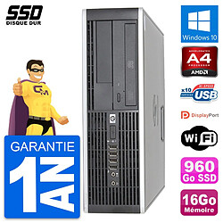 PC HP 6305 Pro SFF AMD A4-5300B RAM 16Go SSD 960Go Windows 10 Wifi · Occasion 