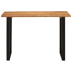 vidaXL Table à dîner 110x50x76 cm Bois d'acacia solide