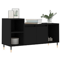 Avis Maison Chic Meuble TV scandinave - Banc TV pour salon Noir 100x35x55 cm Bois d'ingénierie -MN48404