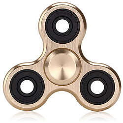 Shopinnov Hand spinner robuste et durable alliage d'aluminium tri-spinner doré