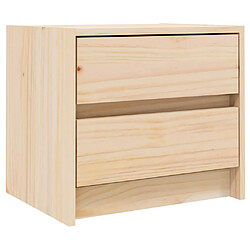 vidaXL Table de chevet 40x31x35,5 cm bois de pin massif